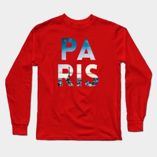 Paris collage Letters Long Sleeve T-Shirt